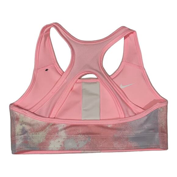 Nike Swoosh Big Kids' Tie-Dye Reversible Printed Sports Bra - Pink - Large** - Picture 2 of 6